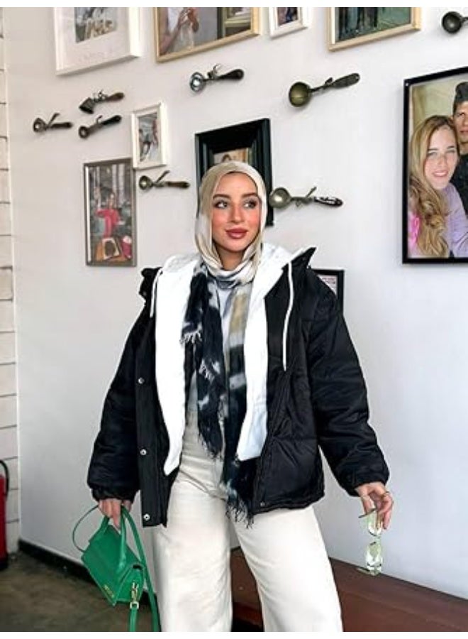 Black Bomber Jacket with Zipper and Hood – Waterproof, Heavy-Duty Lined, Stylish Winter Jacket – Fits up to 80 kg - Image 2